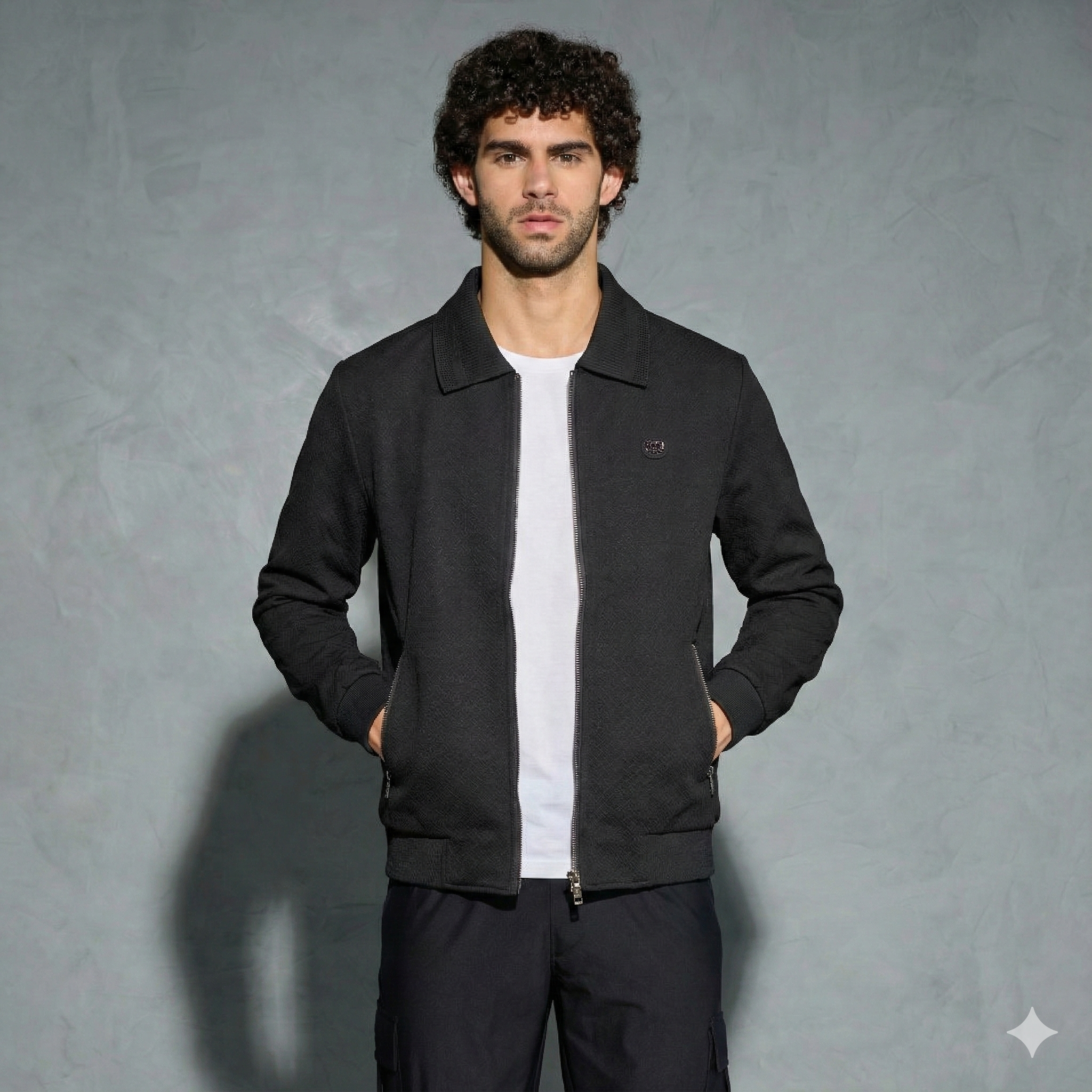 Korean Black Jacket For Men