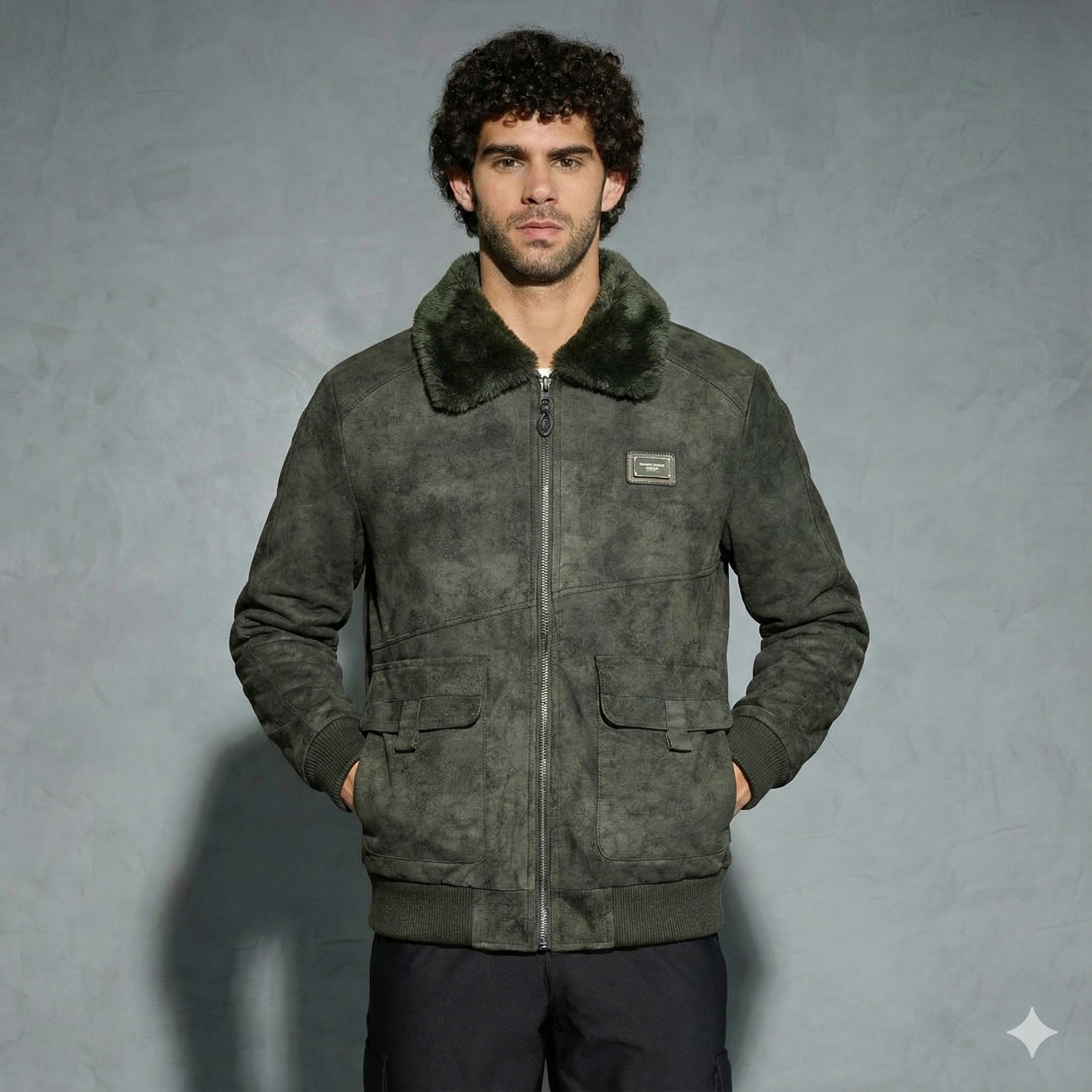 Black Korean Jacket For Men